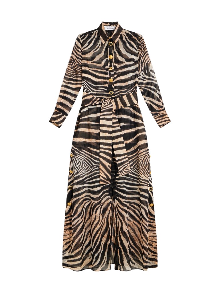 Schiaparelli Zebra Shirt Dress