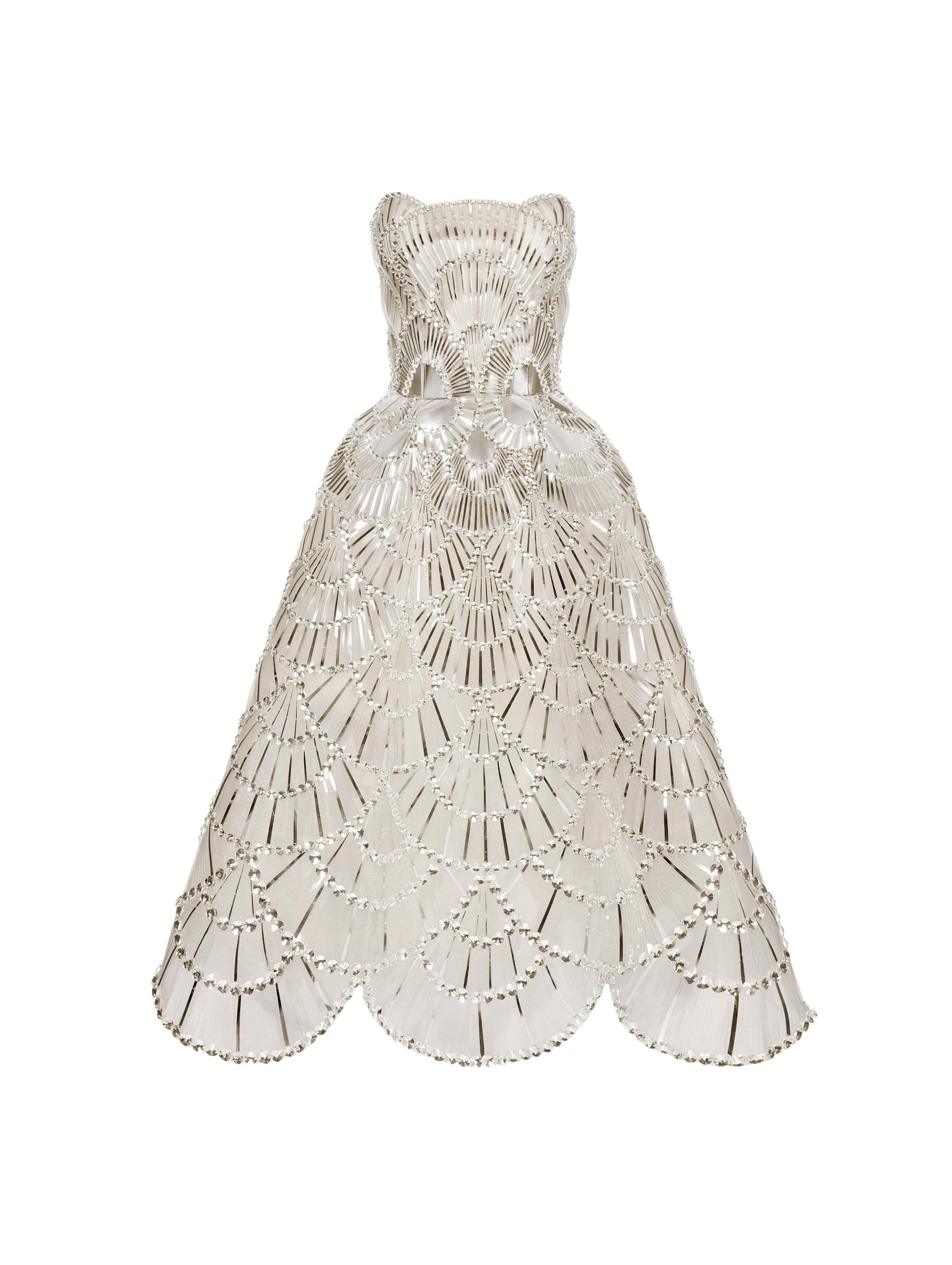 Sequin-Crystal-Scallop-Embroidered-Gown-Oscar-de-la-Renta-Dresses23094_nobg Oscar de la Renta Sequin & Crystal Scallop Embroidered Gown - Oscar de la Renta Dresses - American Couture - Shop at Coveti