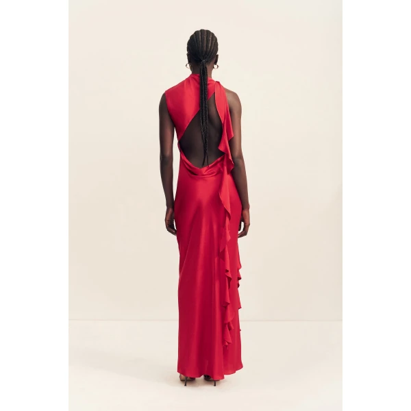 Shona Joy Agnes Draped Ruffle Maxi Dress - Shona Joy Dresses - Australian Designer Fashion at Coveti