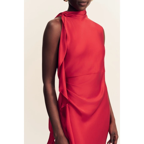 Shona Joy Agnes Draped Ruffle Maxi Dress - Shona Joy Dresses - Australian Designer Fashion at Coveti