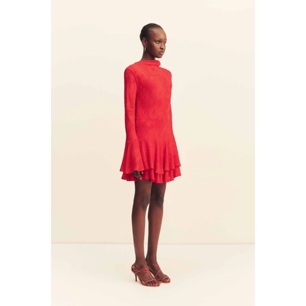 Shona Joy Bowery Long Sleeve Ruffle Mini Dress - Shona Joy Dresses - Australian Designer Fashion at Coveti