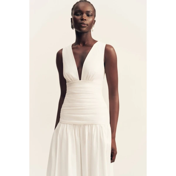 Shona Joy Campbell Gathered Maxi Dress - Shona Joy Dresses - Australian Designer Fashion at Coveti