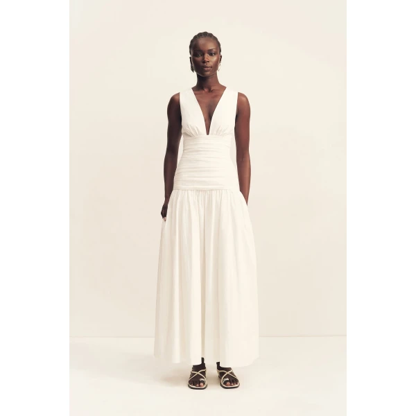 Shona Joy Campbell Gathered Maxi Dress - Shona Joy Dresses - Australian Designer Fashion at Coveti