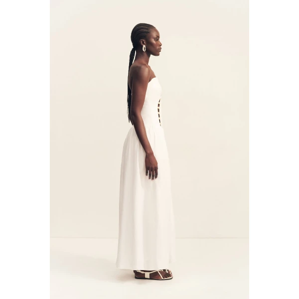 Shona Joy Effie Strapless Cut Out Maxi Dress - Shona Joy Dresses - Australian Designer Fashion at Coveti
