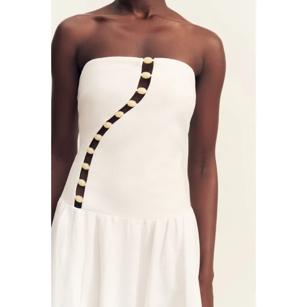 Shona Joy Effie Strapless Cut Out Maxi Dress - Shona Joy Dresses - Australian Designer Fashion at Coveti
