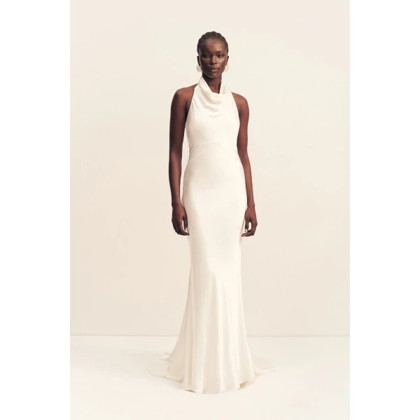 Shona Joy La Lune High Cowl Open Back Gown - Shona Joy Dresses - Australian Designer Fashion at Coveti