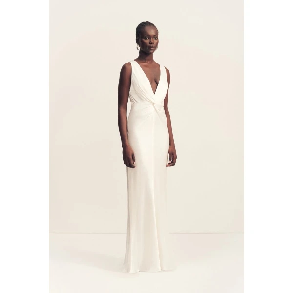 Shona Joy La Lune Low Twist Maxi Dress - Shona Joy Dresses - Australian Designer Fashion at Coveti
