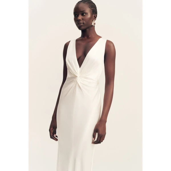 Shona Joy La Lune Low Twist Maxi Dress - Shona Joy Dresses - Australian Designer Fashion at Coveti
