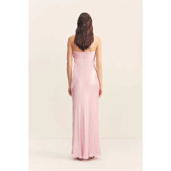 Shona Joy La Lune Strapless Ruched Bodice Maxi Dress - Shona Joy Dresses - Australian Designer Fashion at Coveti
