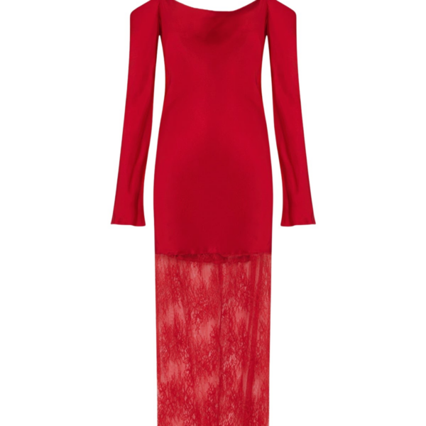Shona Joy Labyrinth Lace Off Shoulder Maxi Dress - Shona Joy Dresses - Australian Designer Fashion at Coveti