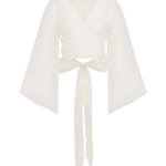 Shona Joy Lia Silk Wrap Top - Shona Joy Tops - Australian Designer Fashion at Coveti