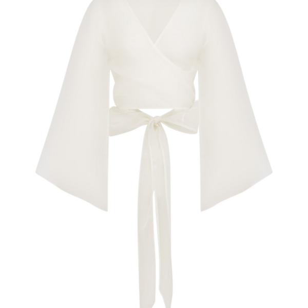 Shona Joy Lia Silk Wrap Top - Shona Joy Tops - Australian Designer Fashion at Coveti