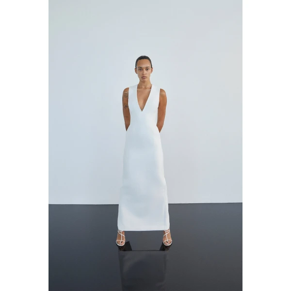 Shona Joy Otis Plunged Fitted Maxi Dress - Shona Joy Dresses - Australian Designer Fashion at Coveti