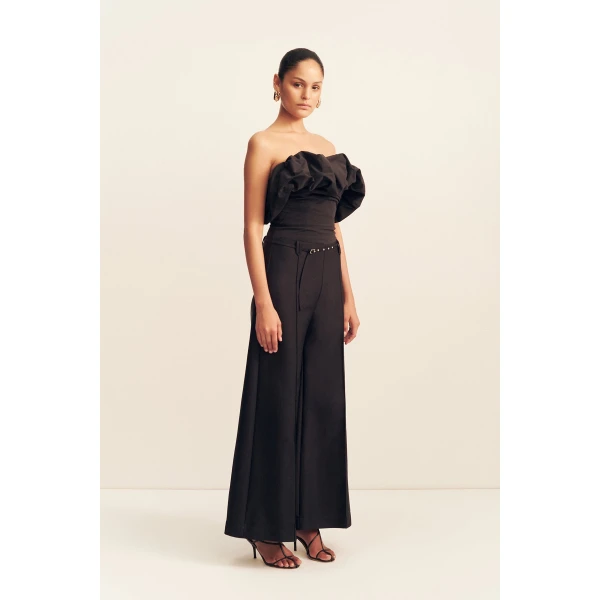 Shona Joy Otis Wide Leg Belted Pant - Shona Joy Pants - Australian Designer Fashion at Coveti