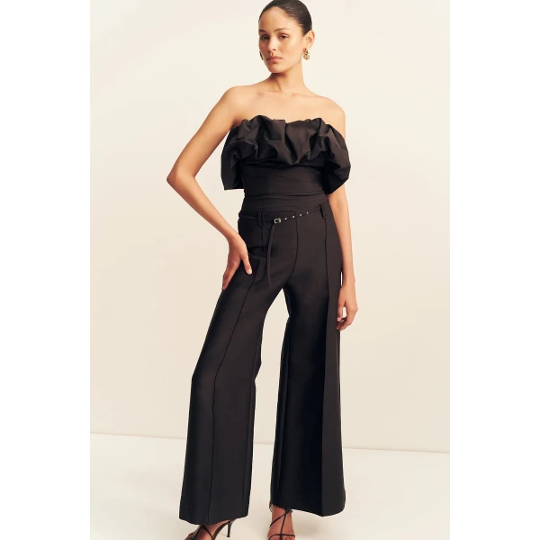 Shona Joy Otis Wide Leg Belted Pant - Shona Joy Pants - Australian Designer Fashion at Coveti