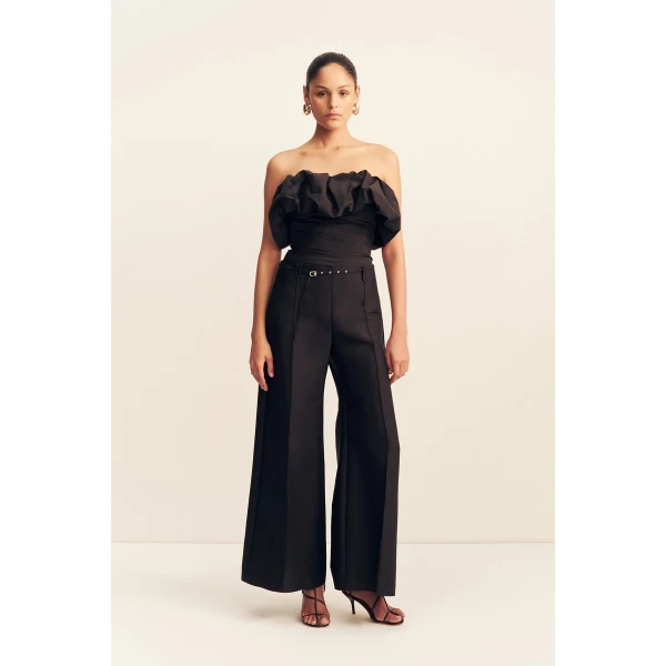 Shona Joy Otis Wide Leg Belted Pant - Shona Joy Pants - Australian Designer Fashion at Coveti