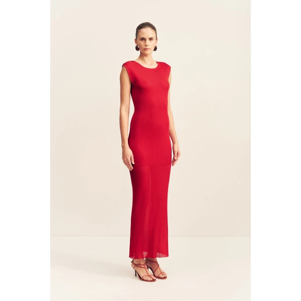 Shona Joy Rohe Cap Sleeve Midi Dress - Shona Joy Dresses - Australian Designer Fashion at Coveti