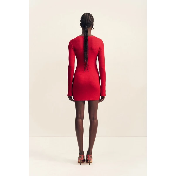 Shona Joy Rohe Long Sleeve Mini Dress - Shona Joy Dresses - Australian Designer Fashion at Coveti
