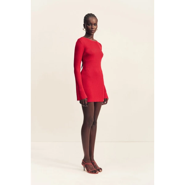 Shona Joy Rohe Long Sleeve Mini Dress - Shona Joy Dresses - Australian Designer Fashion at Coveti