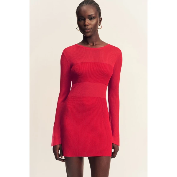 Shona Joy Rohe Long Sleeve Mini Dress - Shona Joy Dresses - Australian Designer Fashion at Coveti