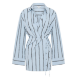 Shona Joy Saxon Draped Shirt Mini Dress - Shona Joy Dresses - Australian Designer Fashion at Coveti