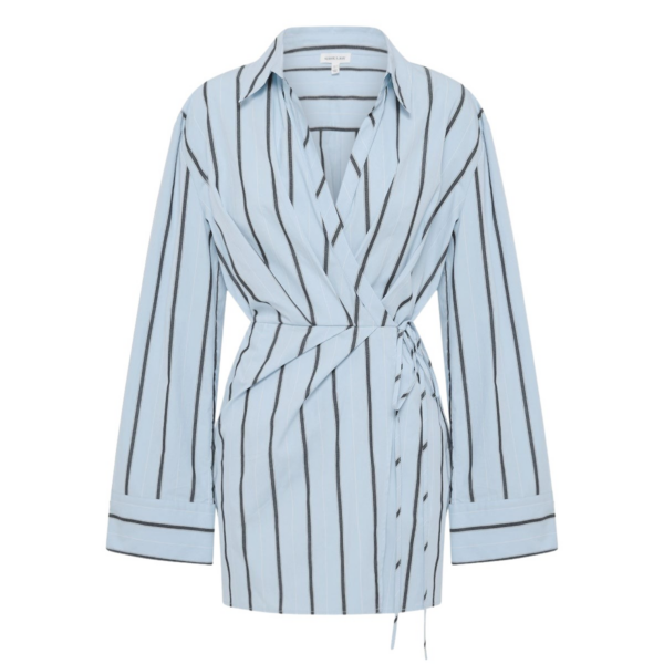 Shona Joy Saxon Draped Shirt Mini Dress - Shona Joy Dresses - Australian Designer Fashion at Coveti