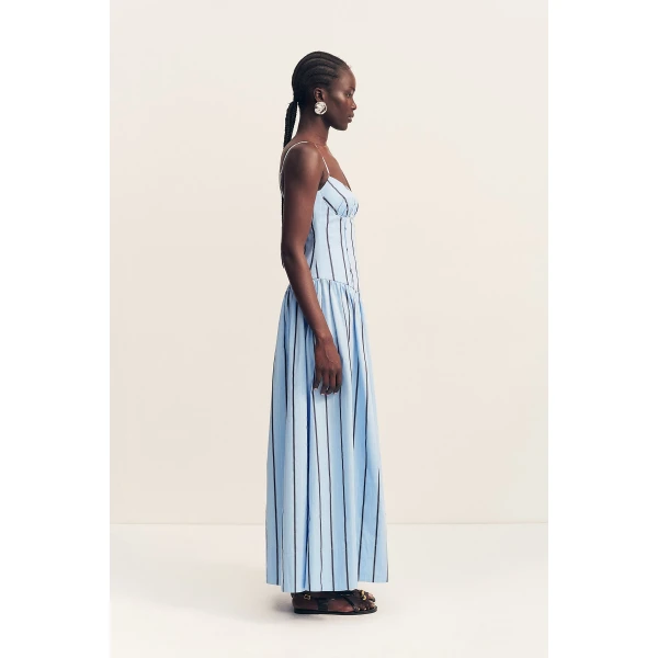 Shona Joy Saxon Panelled Bustier Maxi Dress - Shona Joy Dresses - Australian Designer Fashion at Coveti