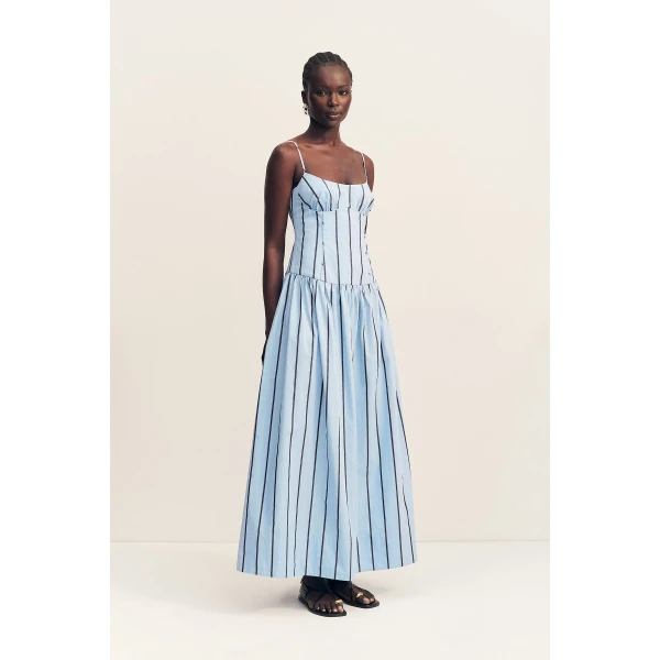 Shona Joy Saxon Panelled Bustier Maxi Dress - Shona Joy Dresses - Australian Designer Fashion at Coveti