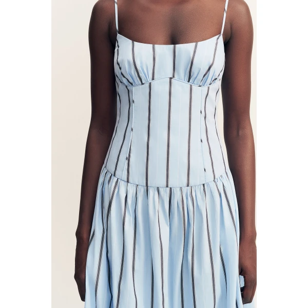 Shona Joy Saxon Panelled Bustier Maxi Dress - Shona Joy Dresses - Australian Designer Fashion at Coveti