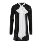 Giambattista Valli Short Black Sequin Dress With Self-Tie Neck - Giambattista Valli Dresses - Romantic Couture - Shop at Coveti