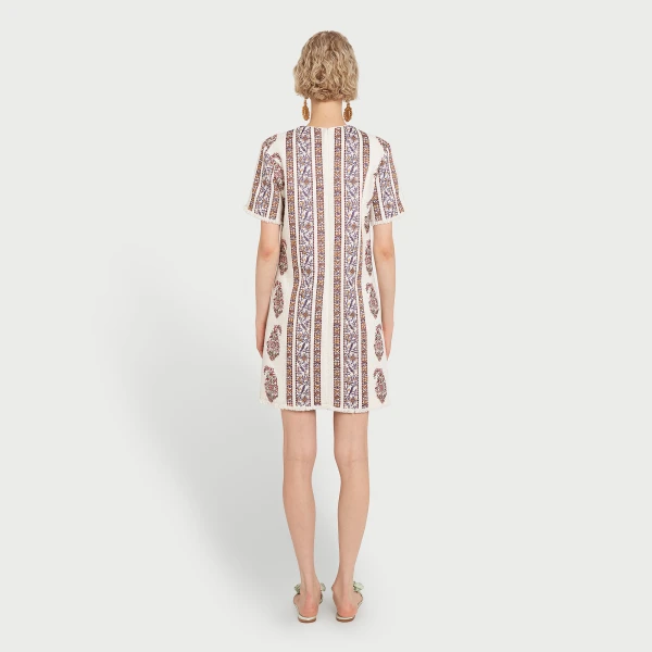 Giambattista Valli Short Ivory Embroidered Paisley Bouclé Dress - Giambattista Valli Dresses - Romantic Couture - Shop at Coveti