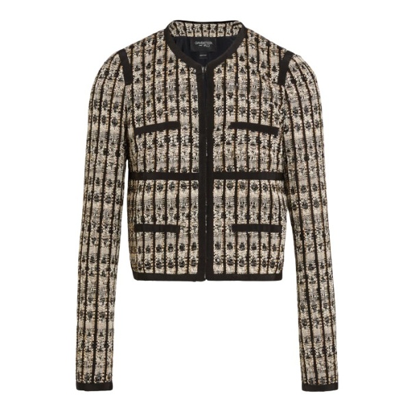 Giambattista Valli Short Optical Bouclé Jacket - Giambattista Valli Jackets - Romantic Couture - Shop at Coveti