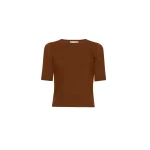 Oscar de la Renta Short Sleeve Wool Pullover - Oscar de la Renta Knitwear - American Couture - Shop at Coveti