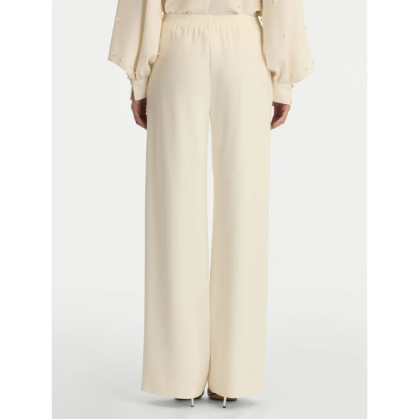 Oscar de la Renta Silk Georgette Wide Leg Pant - Oscar de la Renta Pants - American Couture - Shop at Coveti