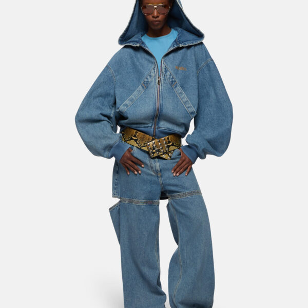 The Attico Sky Blue Bomber - The Attico Jackets - Designed by Gilda Ambrosio & Giorgia Tordini - Shop at Coveti