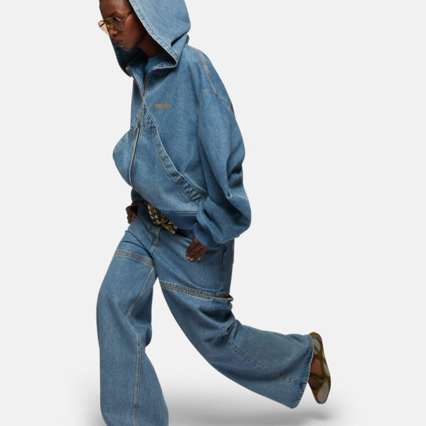The Attico Sky Blue Bomber - The Attico Jackets - Designed by Gilda Ambrosio & Giorgia Tordini - Shop at Coveti