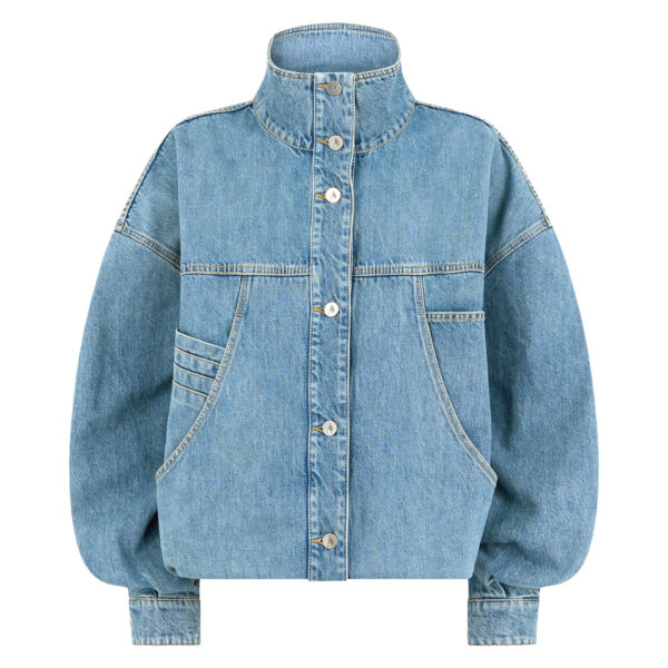 The Attico Sky Blue Bomber - The Attico Jackets - Designed by Gilda Ambrosio & Giorgia Tordini - Shop at Coveti