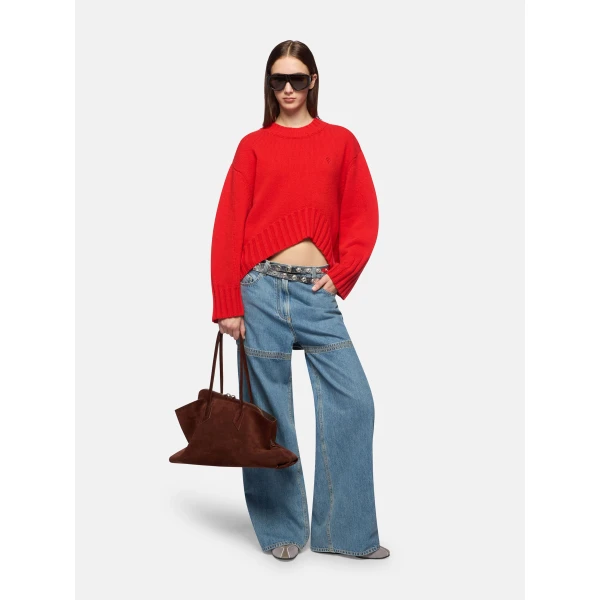 The Attico Sky Blue Long Pant, view 2