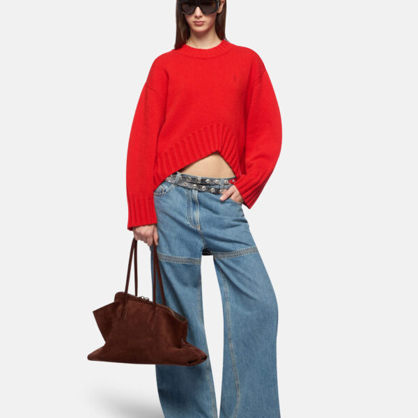 The Attico Sky Blue Long Pant - The Attico Pants - Designed by Gilda Ambrosio & Giorgia Tordini - Shop at Coveti