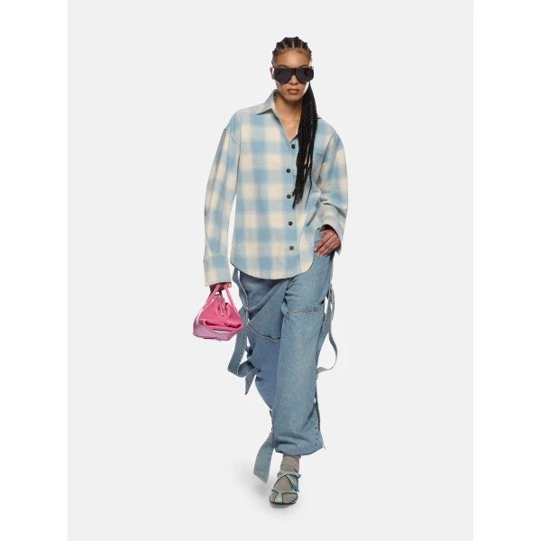 The Attico Sky Blue Long Pant, view 4