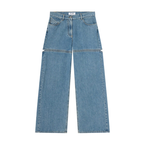 The Attico Sky Blue Long Pant - The Attico Pants - Designed by Gilda Ambrosio & Giorgia Tordini - Shop at Coveti