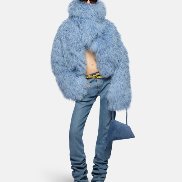 The Attico Sky Blue Long Pants - The Attico Pants - Designed by Gilda Ambrosio & Giorgia Tordini - Shop at Coveti