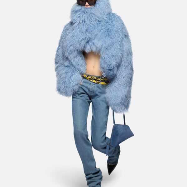 The Attico Sky Blue Long Pants - The Attico Pants - Designed by Gilda Ambrosio & Giorgia Tordini - Shop at Coveti