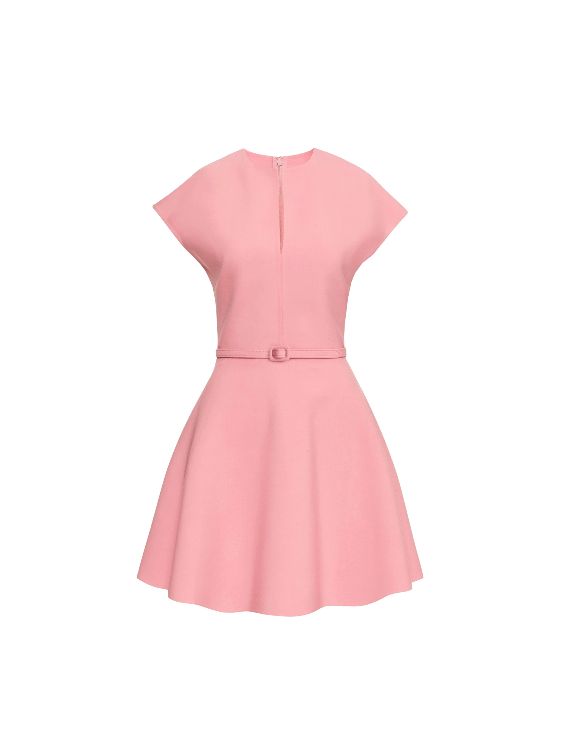 Split-Neck-Wool-Mini-Dress-Oscar-de-la-Renta-Dresses97799_nobg Oscar de la Renta Split Neck Wool Mini Dress - Oscar de la Renta Dresses - American Couture - Shop at Coveti