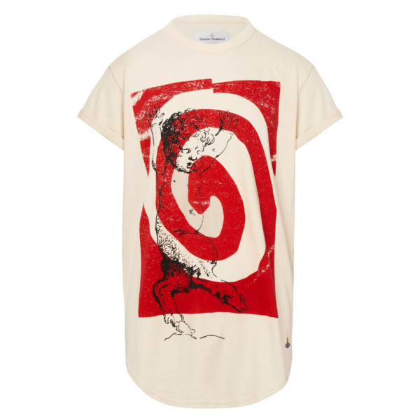 Vivienne Westwood Swirl Longline t-shirt - Vivienne Westwood Tops - Punk Luxury - Shop at Coveti