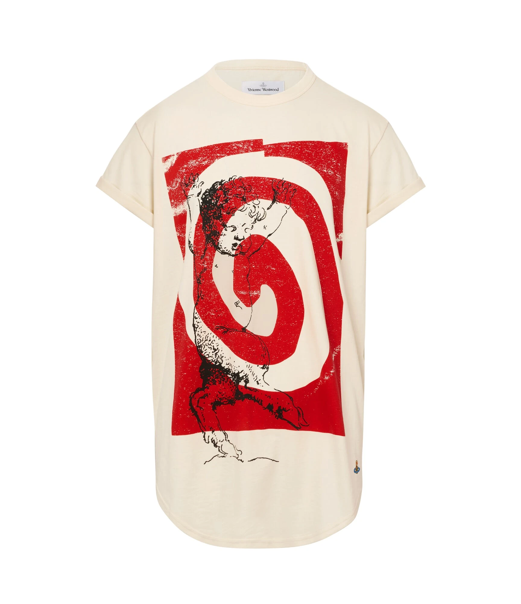 Swirl-Longline-t-shirt-Vivienne-Westwood-Tops-581092_nobg Vivienne Westwood Swirl Longline t-shirt - Vivienne Westwood Tops - Punk Luxury - Shop at Coveti