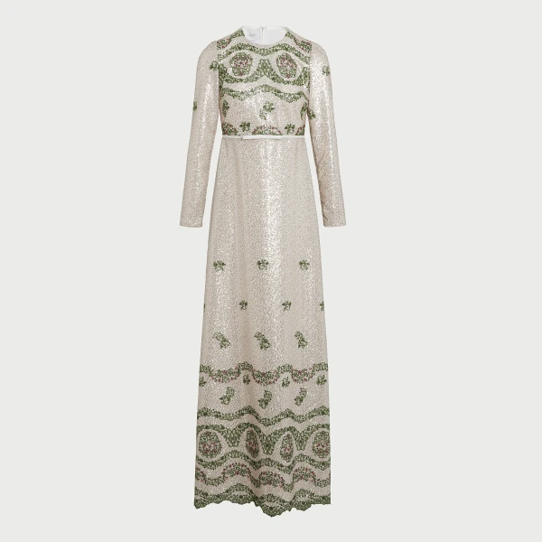 Giambattista Valli Tapistry Sequin-Embroidered Long Dress - Giambattista Valli Dresses - Romantic Couture - Shop at Coveti