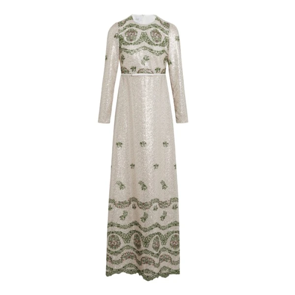 Giambattista Valli Tapistry Sequin-Embroidered Long Dress - Giambattista Valli Dresses - Romantic Couture - Shop at Coveti