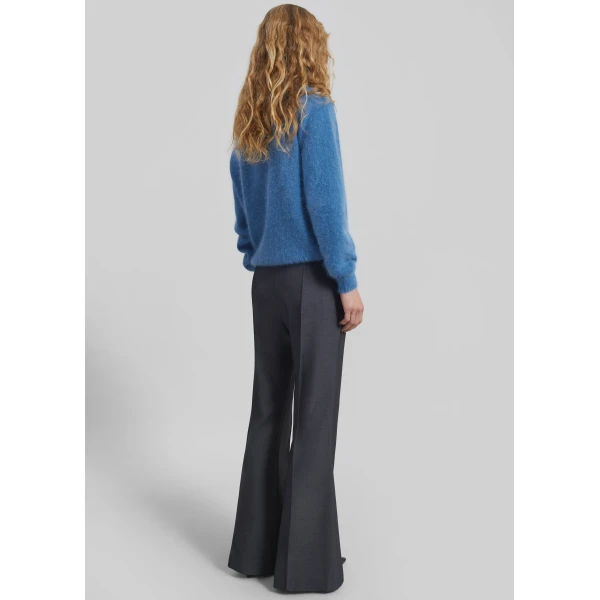 The Frankie Shop Almere Fuzzy Sweater – Cobalt, view 6