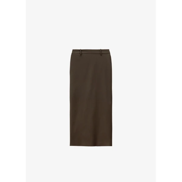 The Frankie Shop Alrose Midi Skirt – Mocha, view 8